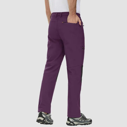 Men's Fleece-Lined Winter Ski Pants – Water-Resistant with 4 Zip Pockets