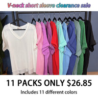 11 PACK- $26.85( Color as Picture Show )V-NECK