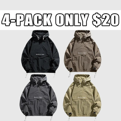 Men's Half Zip Windbreaker Jacket