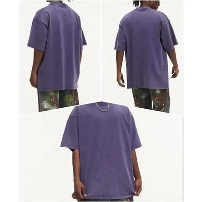 Men's  Acid Wash Cotton T-Shirts