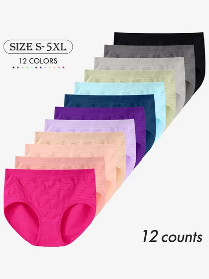 100% COTTON Women's Solid Color Panty, Breathable Comfortable Panty for Daily Wear
