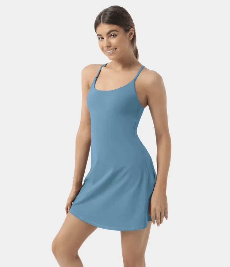 Plush Backless Active Dress-Easy Peezy