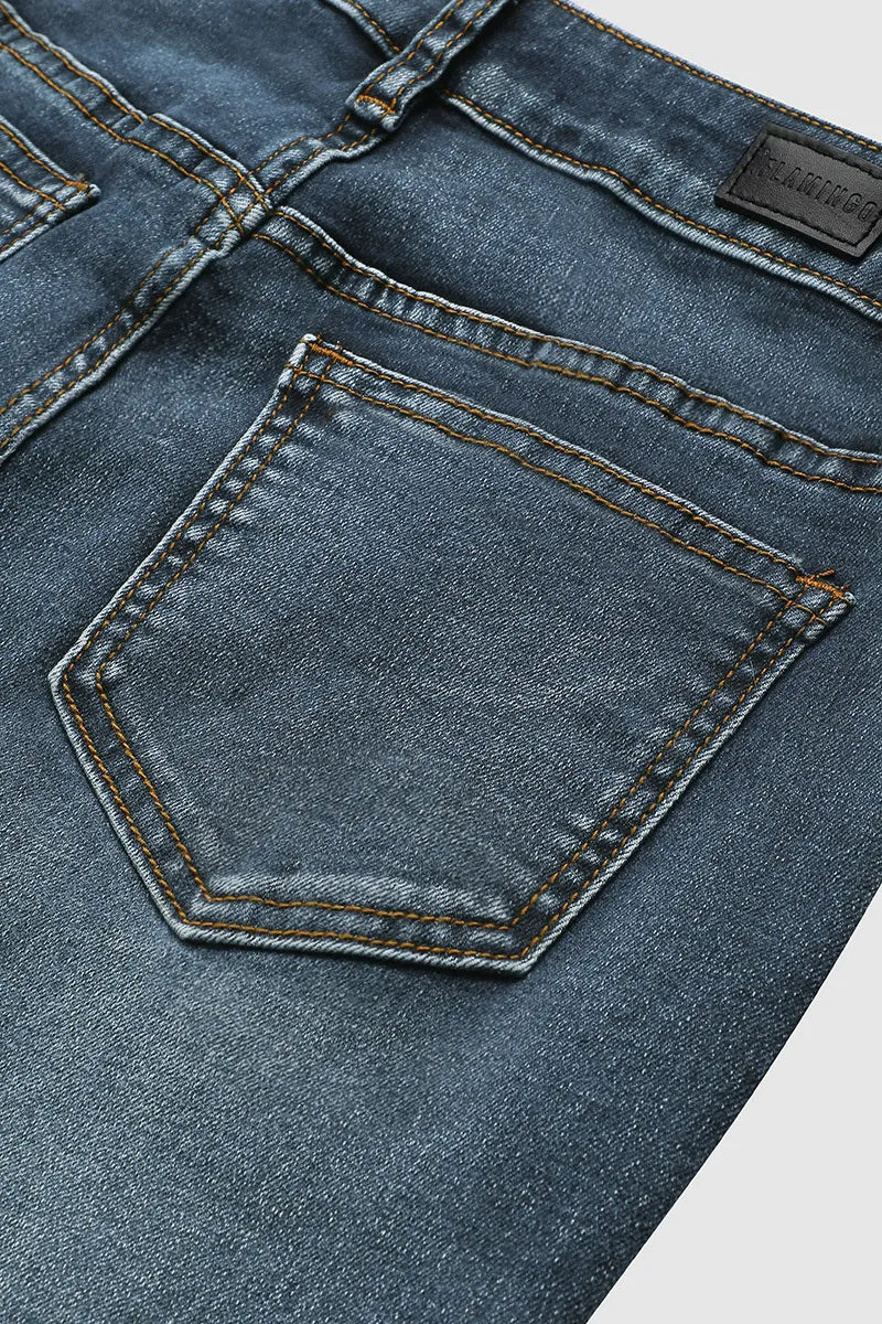 🔥LAST DAY 80% OFF🔥Mid-waist bootcut jeans with floral embroidery