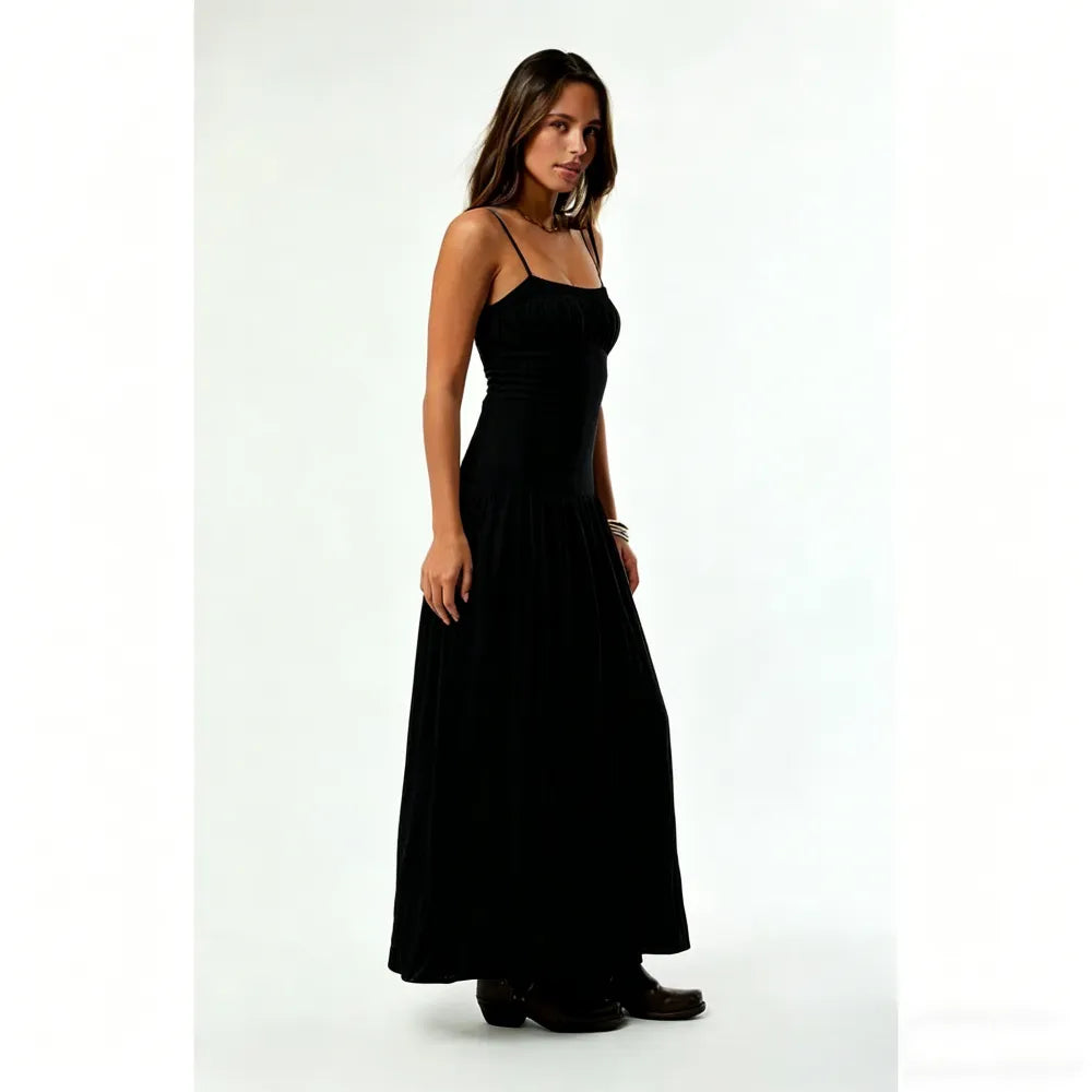Your Favorite Women's Ava Linen Bustier Maxi Dress