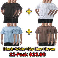 Black*3+White*3+ Sky Blue*3+Brown*3