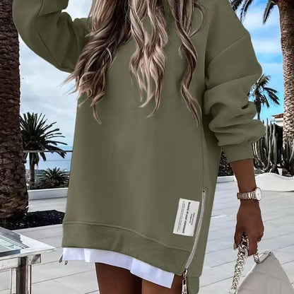 Womens Long Sleeve Pullover Sweatshirt