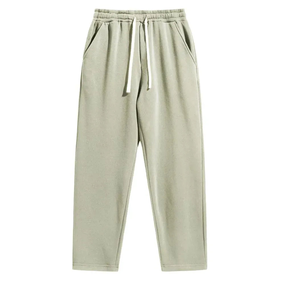Men's Cotton Casual Regular Fit Solid Drawstring Waist Sweatpants