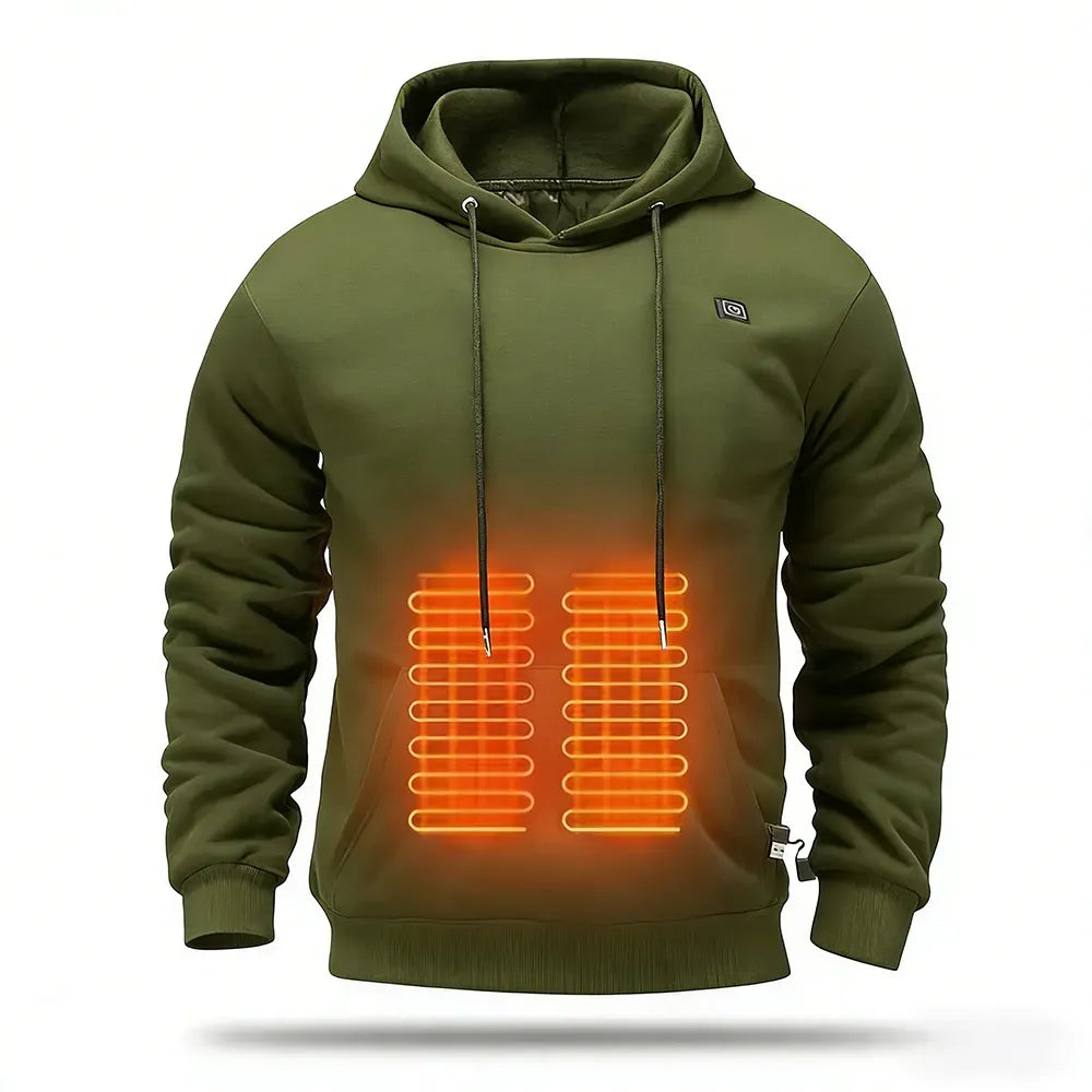Men's Smart Heated Hoodie (Equipped with a Charging Battery)