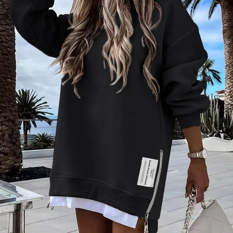 Womens Long Sleeve Pullover Sweatshirt