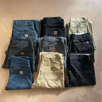 Blue*2+Black*3+Navy*1+Green*1+Apricot*1+Gray*1 (total 9 pants)