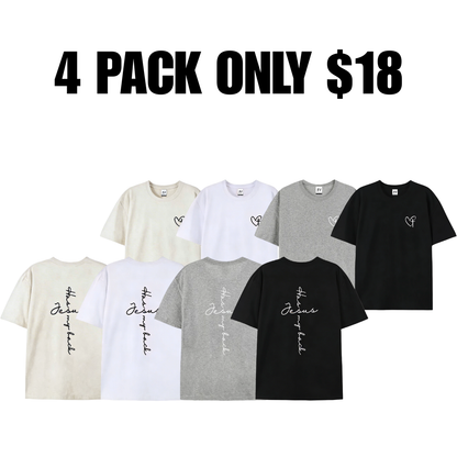 Jesus Has My Back Print T Shirt