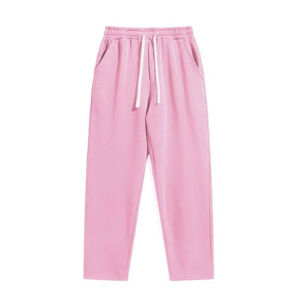 Men's Cotton Casual Regular Fit Solid Drawstring Waist Sweatpants