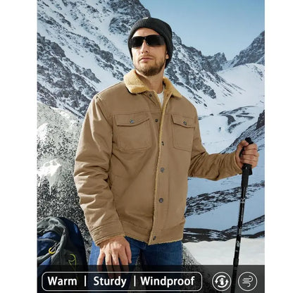 Men's Sherpa Lined Winter Trucker Jacket