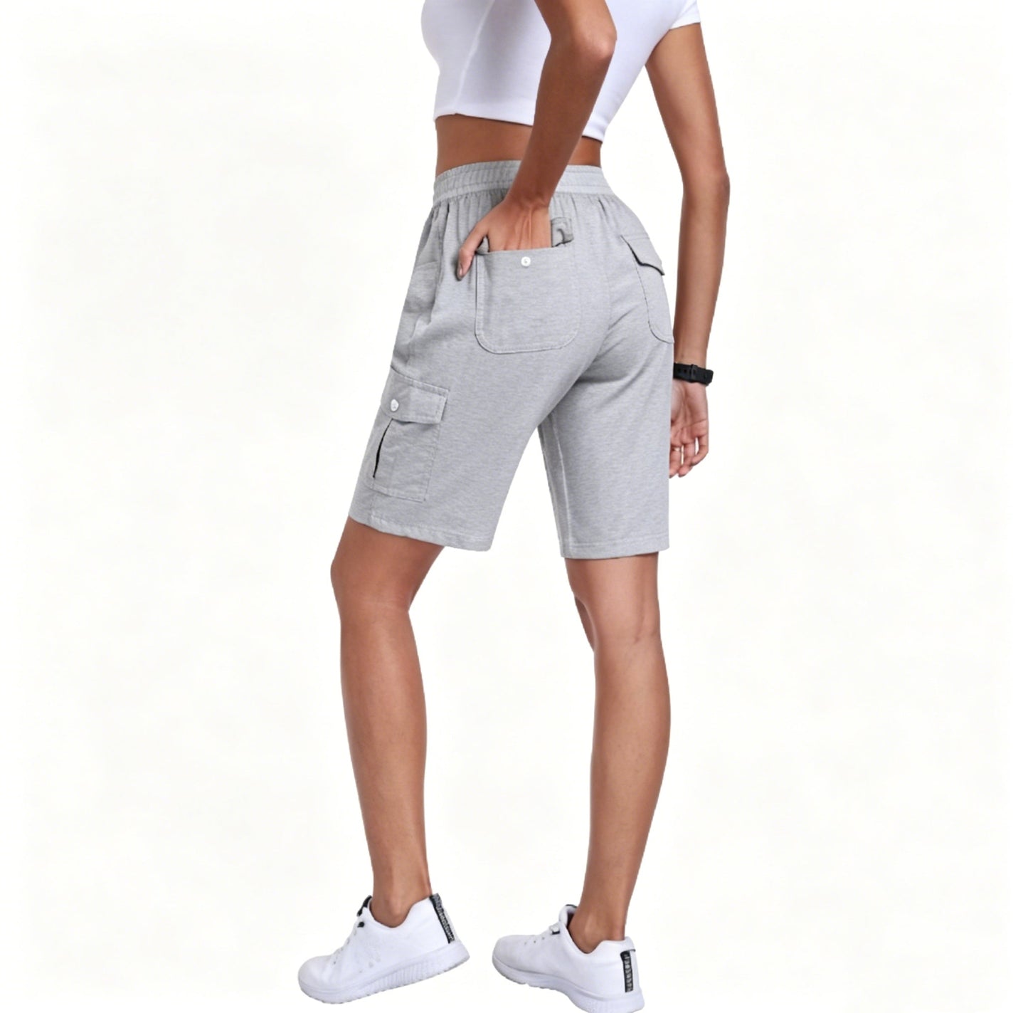🔥90%off only today🔥[Available in 16 colors]Women's lightweight quick drying outdoor shorts with multifunctional pockets and elastic waistband, suitable for hiking and camping