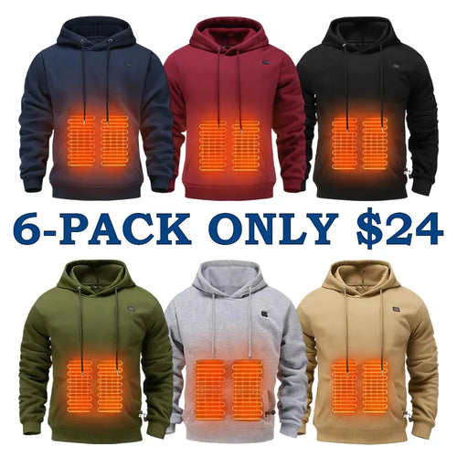 Men's Smart Heated Hoodie (Equipped with a Charging Battery)