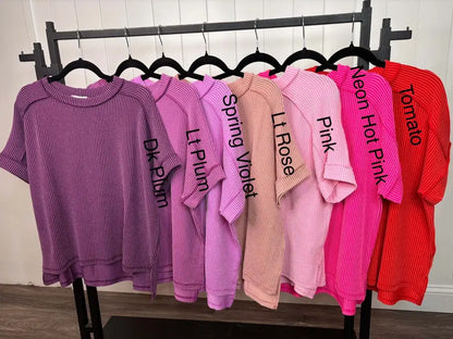 ⏰Hot Sale-2025 Tops Short Sleeve T-Shirts Cute Round Neck T-Shirts Shirts (Multiple Colors)