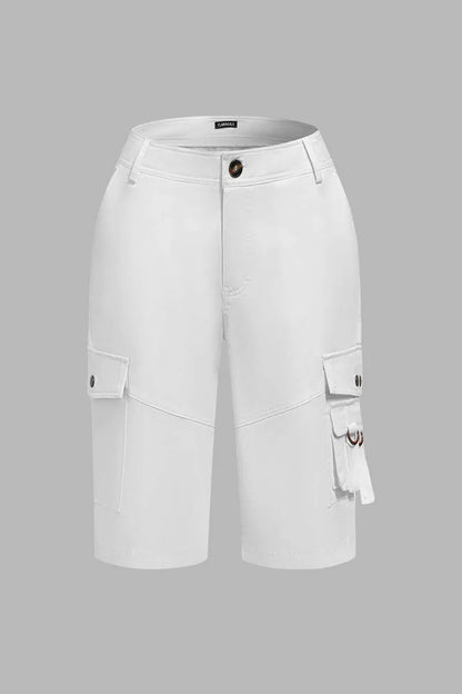 ⚡LIMITED SALE-Flap Pocket Design Bermuda Cargo Shorts