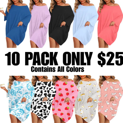 Women's Oversized Pajama Set - Oversized Pajamas