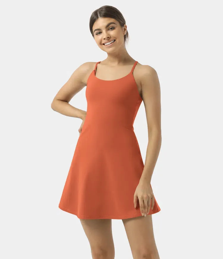 Plush Backless Active Dress-Easy Peezy