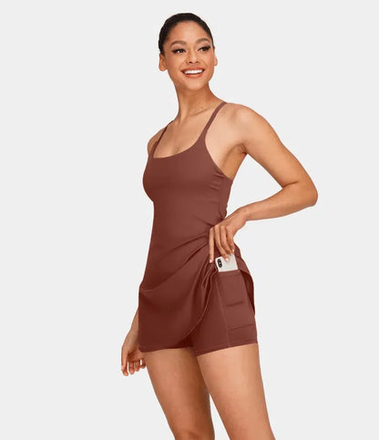 Plush Backless Active Dress-Easy Peezy