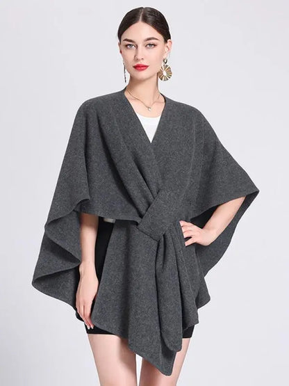 Women's Solid Color Cape Shawl