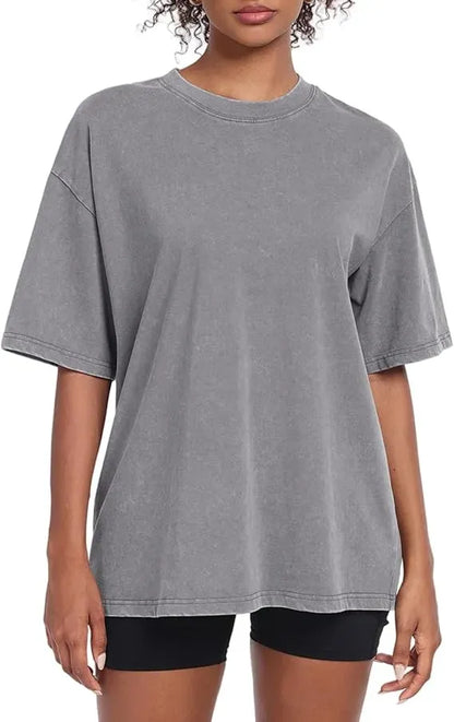 Acid Wash Unisex Oversized Cotton Comfort Tee